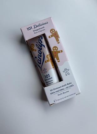Бальзам для губ з ароматом імбирного пряника lanolips 101 ointment multi-balm gingerbread