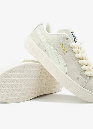 Puma suede xl beige rope laces