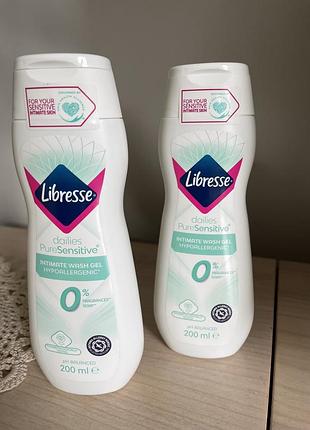Гель для інтимної гігієни libresse pure sensitive об'ємом 200 мл.