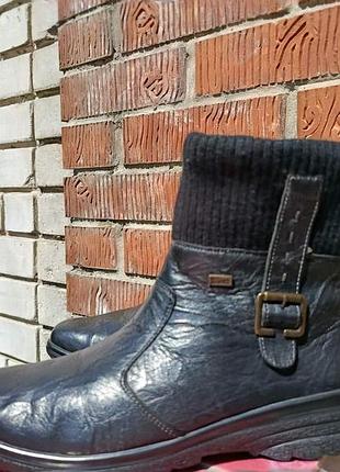 Зимові шкіряні чоботи rieker