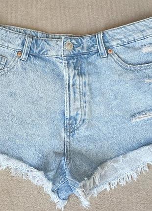 Джинсові шорти stradivarius 42 розмір, usa 10, uk 14, 100% котон.