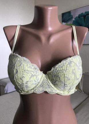 Victoria's secret pink светло-желтый  бюстгальтер