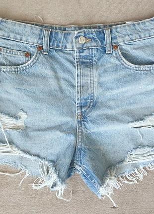 Джинсові шорти zara eur 40 розмір, usa 8,  100% котон.