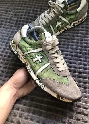 Premiata (42) 27-27.5см italy washed green кроссовки мужские зеленые