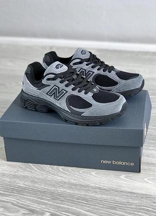 Мужские кроссовки темные легкие new balance 2002