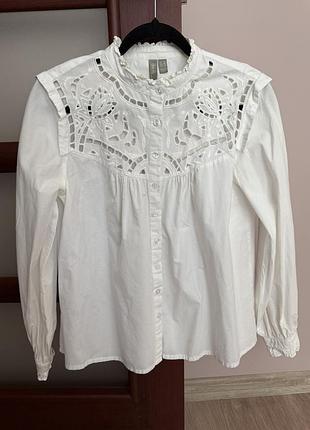 Біла жіноча сорочка/блуза asos, s/m