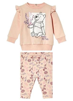 Костюм (свитшот и штаны) для девочки disney winnie the pooh 464031 062-68 см (2-6 мес.) розовый