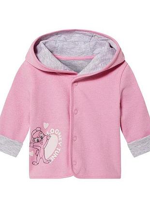 Толстовка на подкладке для девочки lupilu looney tunes 468583 086-92 см (12-24 months) розовый