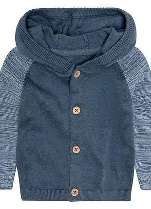 Кардиган хлопковый трикотажный для мальчика lupilu lidl 381795 074-80 см (6-12 months) синий