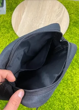 Сумка черная спорт через плечо puma, мессенджер мужской, борсетка пума 5
