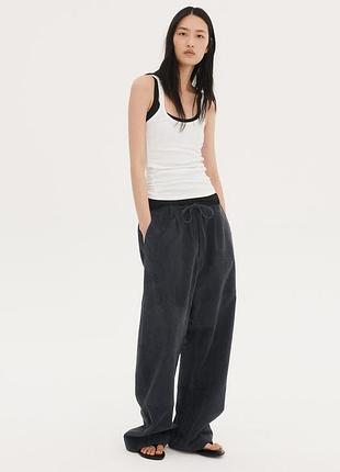 Замшевые брюки zara limited edition