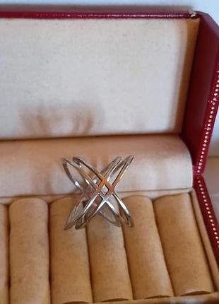 Кольцо кольцо кольцо silver серебро 925, орбита, интересная форма, 17р