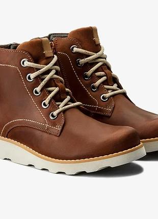 Кожаные полуботинки, челси clarks для мальчиков dexy top jnr
