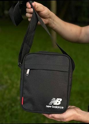 Мужская сумка new balance, мессенджер26 беланс, борсетка черная спорт