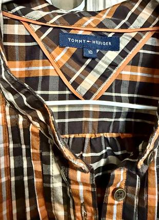 Жіноча картата сорочка блуза бренд tommy hilfiger
