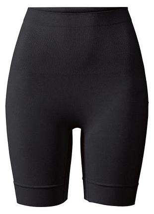Шорты утягивающие бесшовные для женщины esmara lycra® 392090_422270 m черный