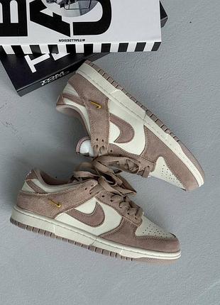 Стильные женские кроссовки nike dunk low sail/ beige