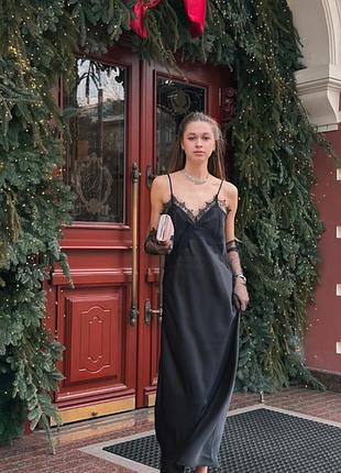Стильна жіноча літня атласна сукня, розміри s, m, l