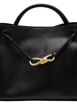 Шкіряна сумка чорна люкс andiamo black