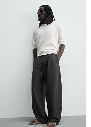 Черные мужские брюки zara