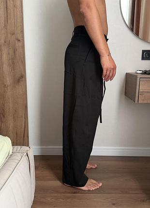 Черные мужские брюки zara