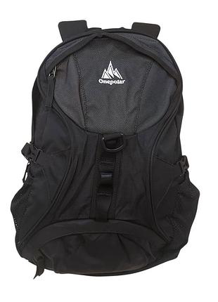 Городской рюкзак onepolar 1056 black | 28 л | для города, путешествий и спорта