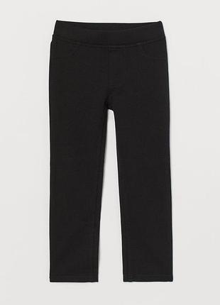 Леггинсы для девочки 92см, h&amp;m, 2роки, черные лосины для девочки, хлопок