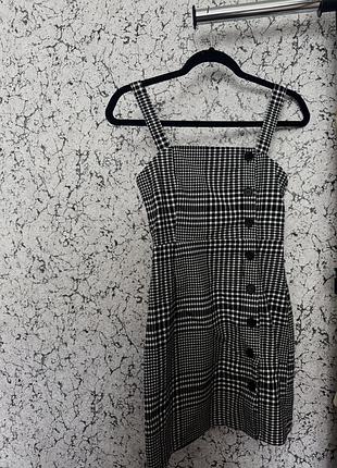 Сукня жіноча літня коротка в клітинку divided h&m, розмір 34 (xs)
