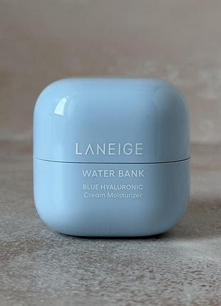 Laneige - water bank blue hyaluronic cream moisturizer - зволожувальний крем для обличчя, 20 ml