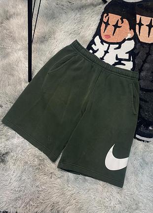 Шорти nike sportswear club fleece розмір s зелені
