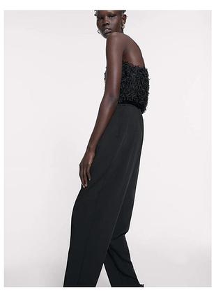 Zara, комбінезон, чорний, святковий