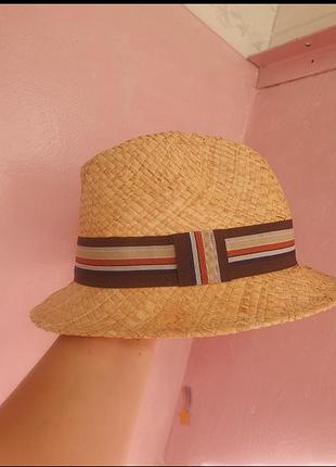 Соломяна панама  шляпа федора , raffia