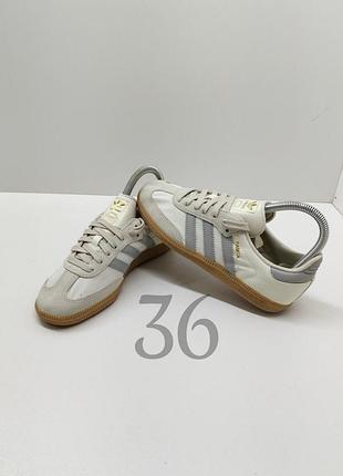 Женские кроссовки adidas samba og белые