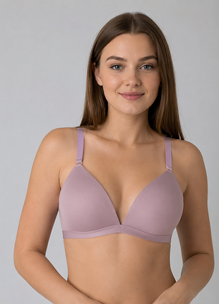 Гладкий без косточек 🌸 primark 🌸 бюстгальтер 85c 🌸 базовый лифчик пудровый розовый