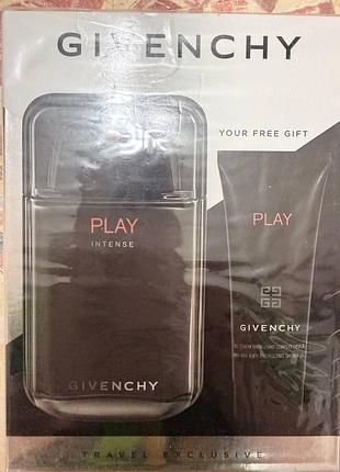 Набір  givenchy play intense man: туалетна вода 100мл і гель для душу 75мл