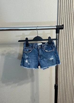 Шорти джинсові zara на 8 років(128 см)