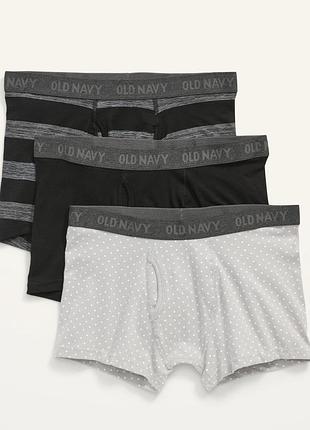 Набір чоловічих боксеров old navy з 3-х шт. розмір xxxxl (талія 133 - 138 cm). 96 бавовна, 4 еластан.