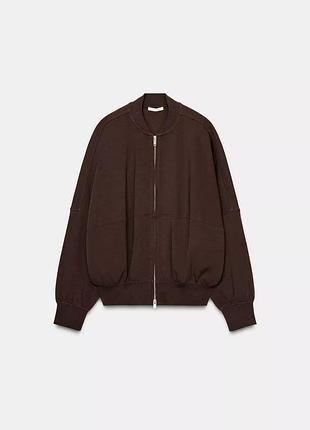 Куртка бомбер куртка-бомбер zip худі zara зара
