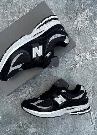 Чоловічі кросівки new balance 2002r, чорні, натуральна замша розміри:41-46