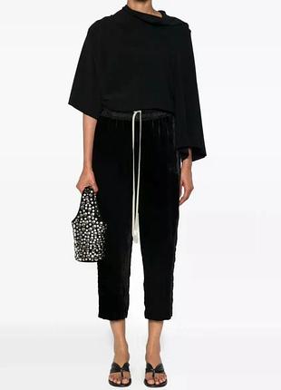 Дизайнерские бархатные брюки rick owens