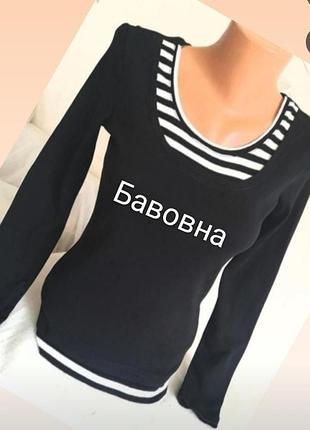 Лонгслив черного цвета от бренда flg