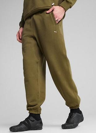 Спортивні чоловічі штани не puma mmq pants оливкові хакі розмір м