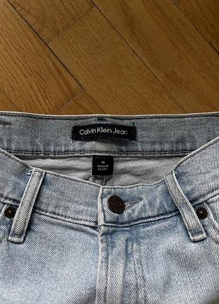 Блакитні джинси високої посадки calvin klein оригінал