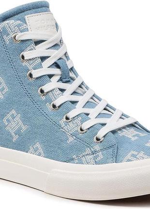 Кеди tommy hilfiger th hi vulc street denim light
