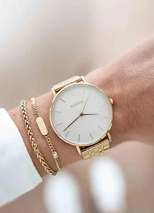 Наручные часы "ruby gold white" burker watches