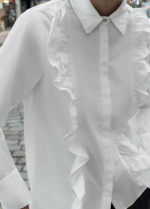 Рубашка хлопковая из бусины zara нова в упаковке с бирками