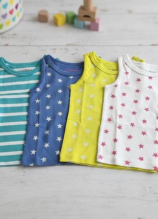 Набор 4 шт новая майка mini boden девочке 1.5-2 г 18‐24 м 86-92 см сток
