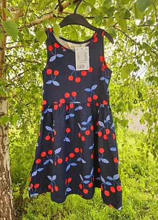 Платье для девочки 110-116см, h&amp;m, 4-6роков, стильное платье для девочки, хлопок, сарафан детский