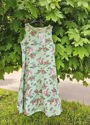 Платье для девочки 122-128см, h&amp;m, 6-8роков, стильное платье для девочки, хлопок, сарафан детский