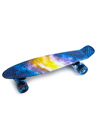 Пенні борд дитячий скейт penny board universe з колесами, що світяться